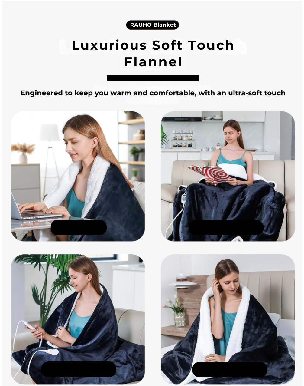 RAUHO Infinity Heated Blanket