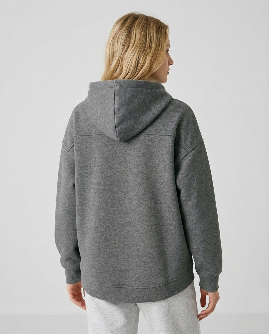 Oversized Zip Up Hoodie – Thick Pocket Hoodie Jacket