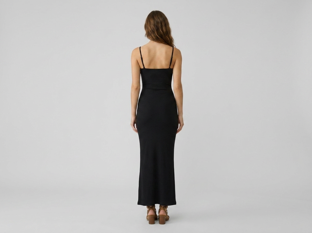 Spaghetti Strap Bodycon Maxi Dress – Slim Fit Party Dress