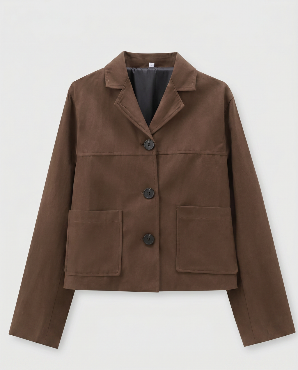 Brown Suede Blazer Jacket – Women’s Cropped Old Money Coat